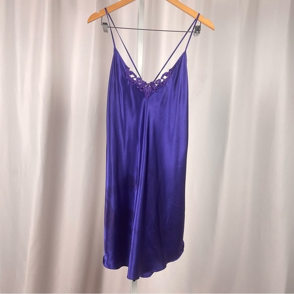 Secret Treasures Other - Secret Treasures XL Vintage Satin Lace Jewel Tone Nightgown Summer Y2K 90's